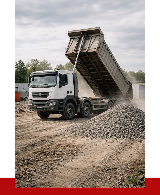 Доставка самосвалом 40 кубов в Смоленске от 9230 р. | ПРОНЕРУДСмл