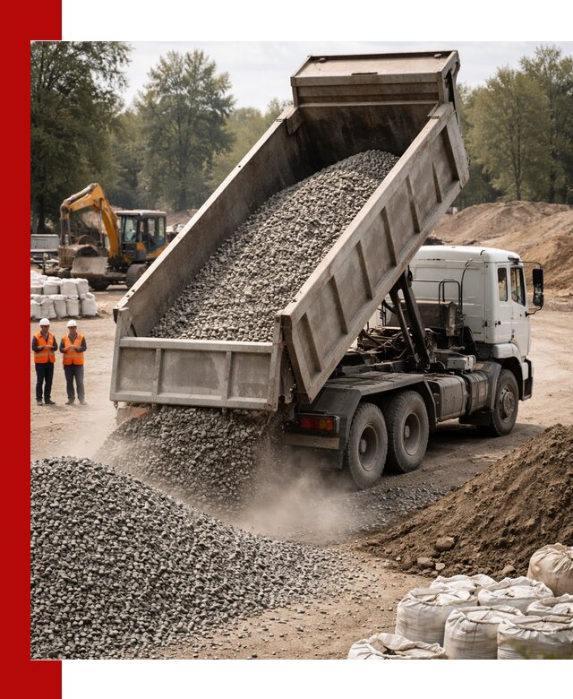 Аренда самосвала в Смоленске для доставки сыпучих и нерудных материалов