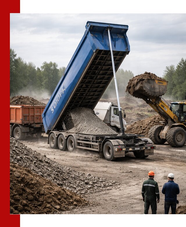 Аренда тонар 40 тонн в Смоленске с доставкой материалов