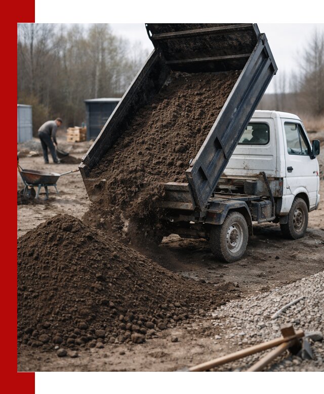 Аренда минисамосвала в Смоленске для доставки сыпучих материалов