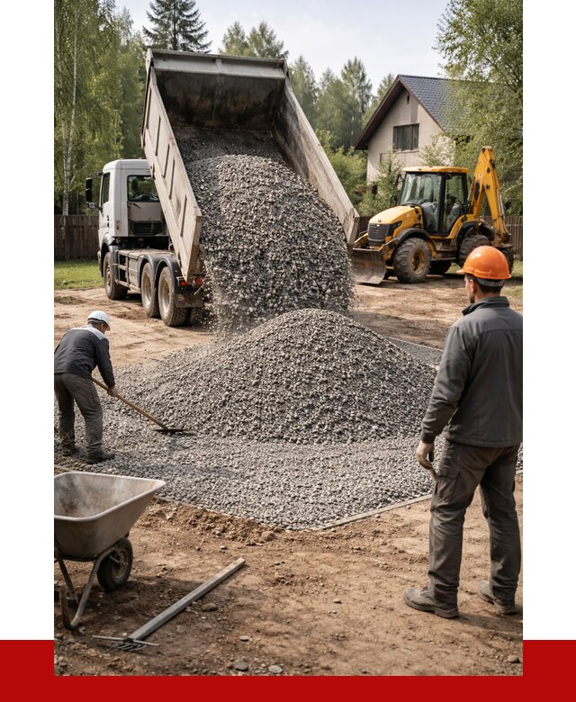 Отсыпка участка щебнем в Смоленске от 6666 р. ПРОНЕРУДСмл