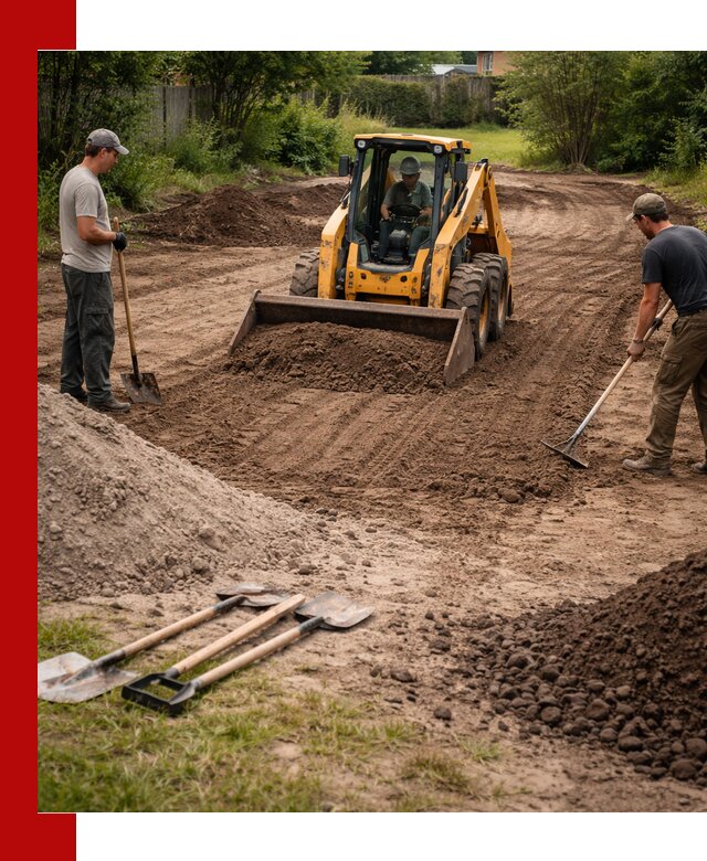 Планировка участка грунтом с вывозом и доставкой в Смоленске