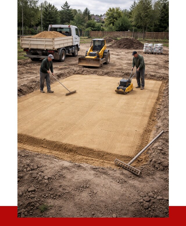 Устройство песчаной подушки в Смоленске от 4615 р. ПРОНЕРУДСмл