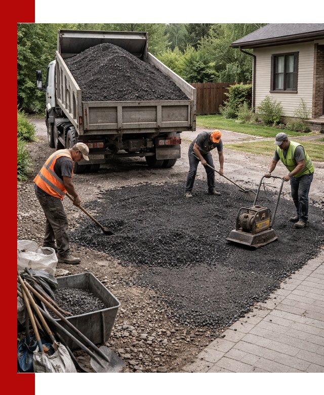 Асфальтовая крошка для двора с доставкой в Смоленске